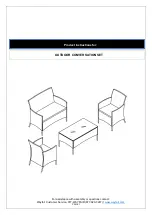 Wayfair OUTDOOR CONVERSATION SET Product Instructions preview