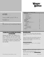 Wayne-Dalton TorqueMaster Plus 6100 Installation Instructions Manual preview