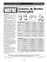 Предварительный просмотр 25 страницы Wayne 353501-001 Operating Instructions And Parts Manual