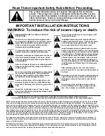 Preview for 2 page of Wayne Classicdrive 3014 Owner Installation And User Manual