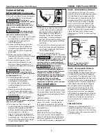 Предварительный просмотр 2 страницы Wayne CWS100 Operating Instructions And Parts Manual