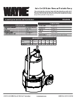 Wayne EEAUP250 Operating Instructions And Parts Manual предпросмотр