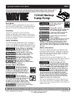 Wayne ESP25 Operating Instructions & Parts Manual предпросмотр