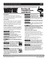 Preview for 17 page of Wayne ESP25 Operating Instructions & Parts Manual