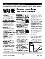 Preview for 15 page of Wayne GPB400 Operating Instructions And Parts Manual