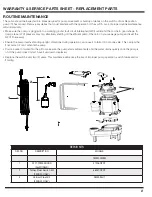 Предварительный просмотр 8 страницы Wayne T50SW Operating Instructions And Parts Manual