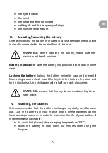 Preview for 74 page of wayscral TAKEAWAY E-200 Original Instructions Manual