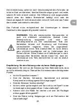 Preview for 83 page of wayscral TAKEAWAY E-50 Original Instructions Manual