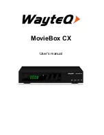 Предварительный просмотр 1 страницы WayteQ MovieBox CX User Manual