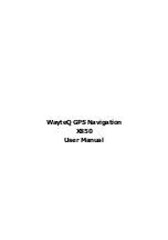 Preview for 1 page of WayteQ X850 User Manual