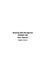 Preview for 1 page of WayteQ X950BT-HD User Manual