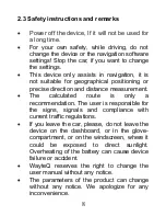 Preview for 8 page of WayteQ X995 User Manual