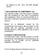 Preview for 44 page of WayteQ X995 User Manual