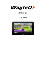 Preview for 1 page of WayteQ xTAB-50 GPS User Manual