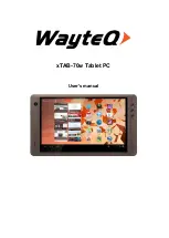 Предварительный просмотр 1 страницы WayteQ xTAB-70w User Manual