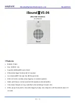 Preview for 1 page of Waytronic iSound II User Manual