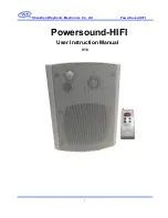 Предварительный просмотр 1 страницы Waytronic Powersound-HIFI User Instruction Manual