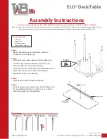 Предварительный просмотр 1 страницы WB Mfg ELO Desk Assembly Instructions