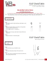 Предварительный просмотр 2 страницы WB Mfg ELO Desk Assembly Instructions