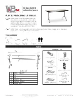 Предварительный просмотр 1 страницы WB Mfg FLIP TOP RECTANGLE TABLE Manual