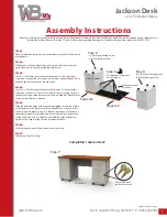 Предварительный просмотр 1 страницы WB Mfg Jackson Desk Assembly Instructions