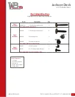 Предварительный просмотр 2 страницы WB Mfg Jackson Desk Assembly Instructions