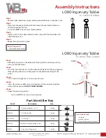 Предварительный просмотр 3 страницы WB Mfg LOBO LOB3071-ADJ-RR6 Assembly Instructions