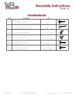 Предварительный просмотр 3 страницы WB Mfg Quad XL Assembly Instructions