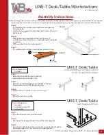 Предварительный просмотр 2 страницы WB Mfg UNE-T Assembly Instructions