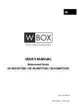 WBOX Technologies 0E-RCKMT1000 User Manual preview