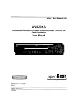 Preview for 1 page of WBS AV6201A openGear User Manual