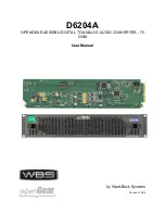 Preview for 1 page of WBS D6204A User Manual