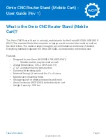 Preview for 3 page of WCP Omio CNC Router Stand User Manual