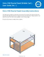 Preview for 5 page of WCP Omio CNC Router Stand User Manual