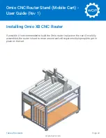 Preview for 22 page of WCP Omio CNC Router Stand User Manual