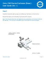 Preview for 14 page of WCP Omio CNC User Manual