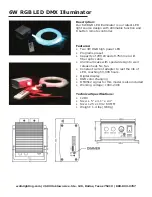 Preview for 2 page of WDM 6W RGB LED DMX Illuminator Manual