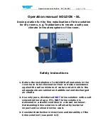 Preview for 1 page of WDT SOLDOS-SL Operation Manual