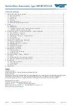 Preview for 2 page of WDT UMAP NT35-R Operating And Installation Instructions