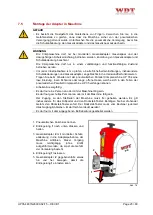 Preview for 23 page of WDT UP 35 Operating Instructions Manual