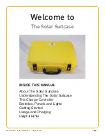 Preview for 1 page of We Care Solar Solar Suitcase User Manual