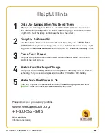 Preview for 8 page of We Care Solar Solar Suitcase User Manual