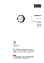 Preview for 1 page of WE-EF DLO239 LED Installation And Maintenance Instructions Manual