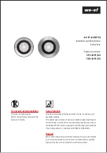 WE-EF ETC120-FS LED Installation And Maintenance Instructions Manual preview