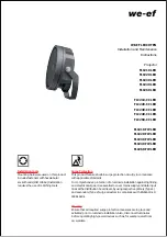 WE-EF FLC210 LED Installation And Maintenance Instructions Manual preview