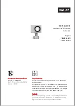 Предварительный просмотр 1 страницы WE-EF FLD121 #2 Installation And Maintenance Instructions Manual