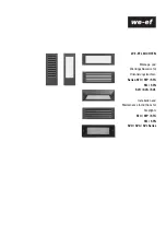 Preview for 1 page of WE-EF STO Series Installation And Maintenance Instructions Manual