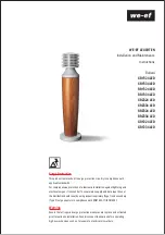 Preview for 1 page of WE-EF XRY324 LED Installation And Maintenance Instructions Manual