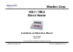 Wealtec HB-1 Installation And Operation Manual предпросмотр