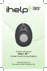 Предварительный просмотр 1 страницы Wearable Health Solutions iHelp+ 3G Owner'S Manual